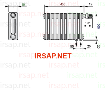 Радиатор IRSAP Tesi 30300/9 T25 CL 01